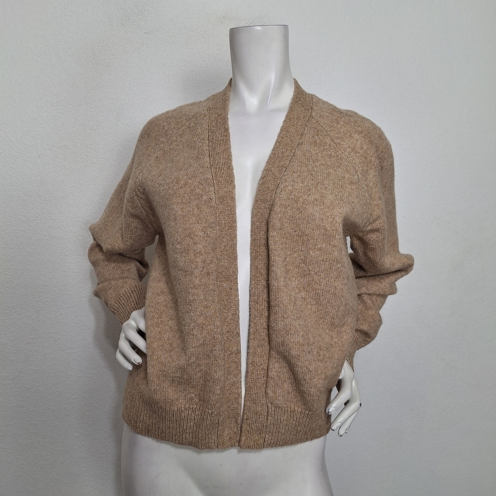 Superdry NEW Soft Caramel Mari Isabela Raglan Preppy Long Sleeve Cardigan Size 4